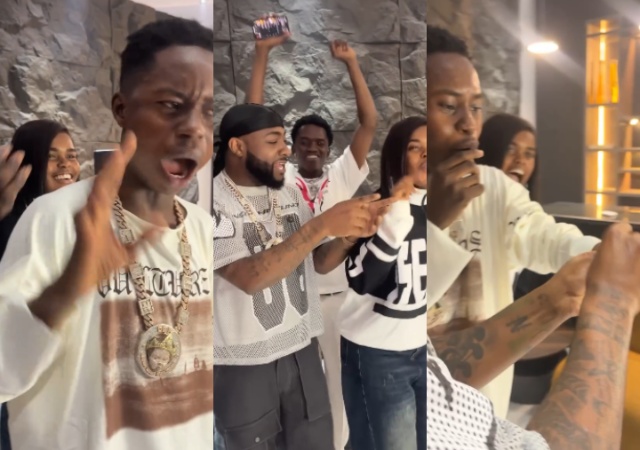 Moment Peller Nearly Faints Broadcast as Davido Surprises Him with A Designers Wristwatch